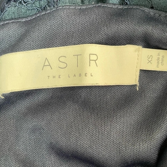 ASTR The Label Lattice Inset Lace spaghetti strap boho party event dress - Picture 16 of 16